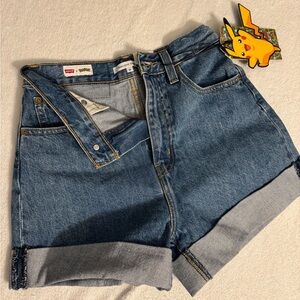 Levi shorts, Levi denim cuffed shorts, Levi jean shorts